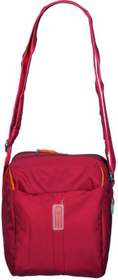 

PrintFunny Men & Women Casual Red Canvas Sling Bag