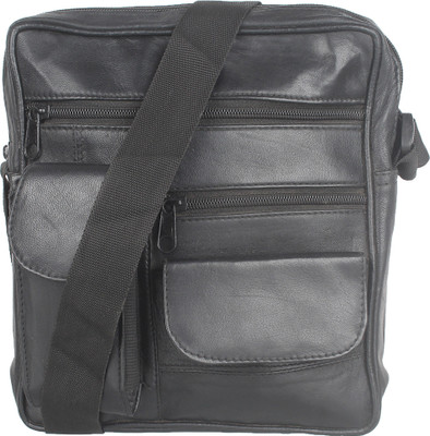 

Indian Fashion Men & Women Formal Black Genuine Leather Sling Bag