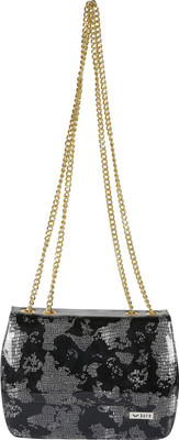 

Bern Women Casual Black PU Sling Bag