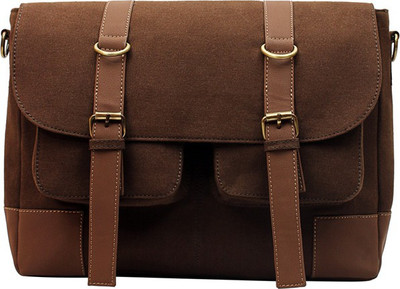 

Purseus Men Casual Brown Canvas Sling Bag