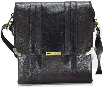 

Moochies Women Formal Black Leatherette Sling Bag