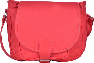 

Prettyvogue Women Casual Pink PU Sling Bag