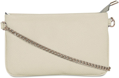 

Cappuccino Women Evening/Party Beige Leatherette Sling Bag