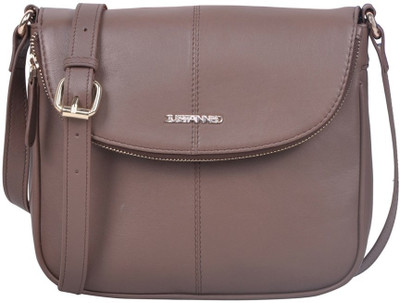 

Justanned Women Casual Brown Genuine Leather Sling Bag