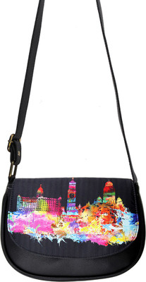 

The Ringmaster Women Casual Black PU Sling Bag