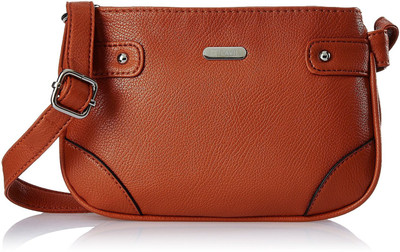 

Lavie Women Formal Brown PU Sling Bag