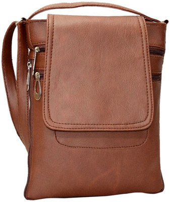 

CRYSTLE Girls Formal Brown Leatherette Sling Bag