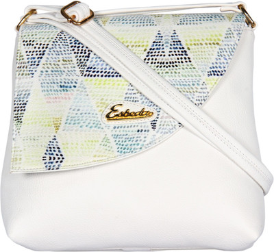 

Esbeda Women Casual White PU Sling Bag