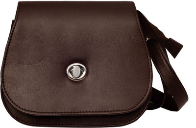 

Hawai Women Casual Brown PU Sling Bag