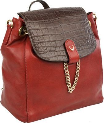 

Hidesign Women Formal Red, Brown Genuine Leather Sling Bag, Brown;red
