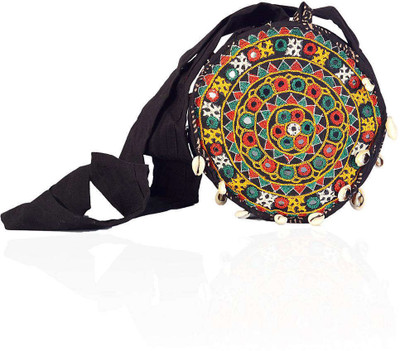 

Little India Women Casual Multicolor Cotton Sling Bag