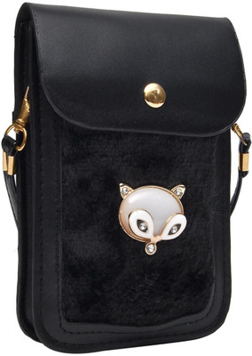 

Hawai Women Casual Black PU Sling Bag