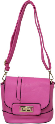 

Heels & Handles Women Casual Pink PU Sling Bag