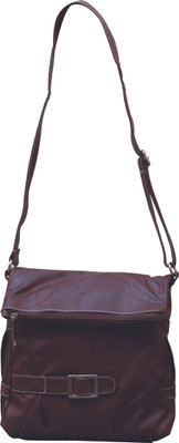 

Fostelo Women Casual Brown PU Sling Bag