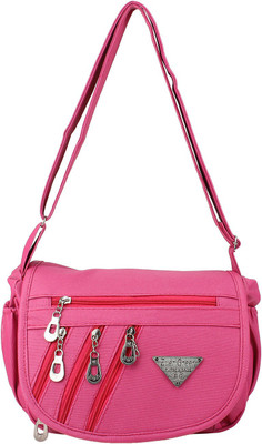 

Cottage Accessories Women Pink PU Sling Bag