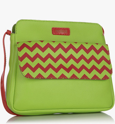 Peperone Women Casual Green PU Sling Bag