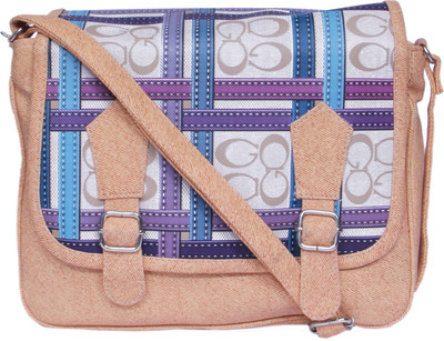 

Zasmina Girls Casual Beige, Gold PU Sling Bag