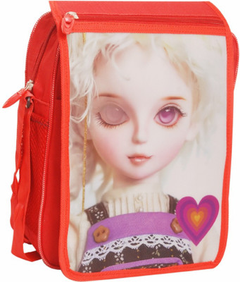 

Oril Girls Casual Red Polyester Sling Bag