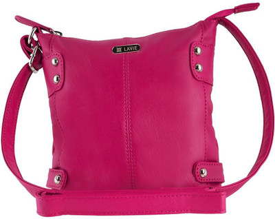 

Lavie Women Casual Pink PU Sling Bag