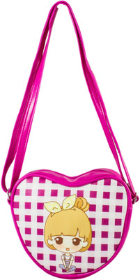 

Heels & Handles Women Casual Pink Leatherette, PU Sling Bag