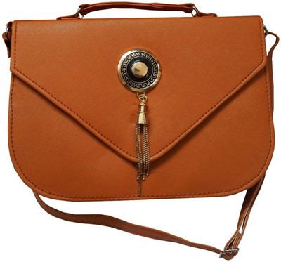 

Navaksha Women Brown PU Sling Bag