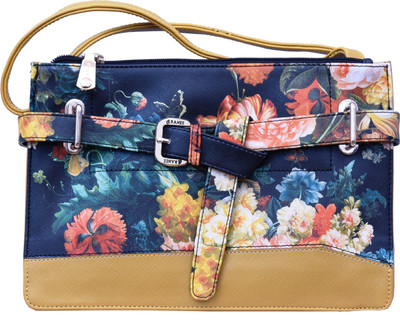 

Charu Boutique Women Casual Yellow Leatherette Sling Bag