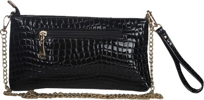 

Riti Women Evening/Party Black PU Sling Bag