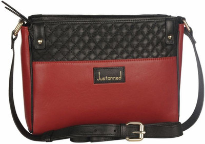 

Justanned Women Formal Red Genuine Leather Sling Bag