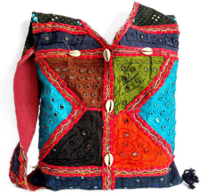 

Little India Women Casual Multicolor Cotton Shoulder Bag