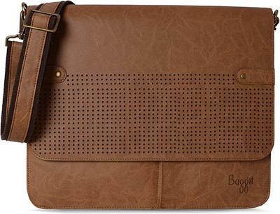 

Baggit Men Casual Brown Rexine Sling Bag
