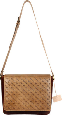 

Rub & Style Men Casual Brown Genuine Leather Messenger Bag