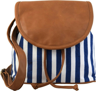 

Ayeshu Girls Casual Blue Canvas Sling Bag
