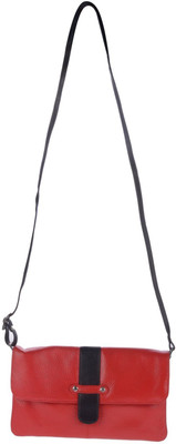 

Reve Women Casual Red Leatherette Sling Bag