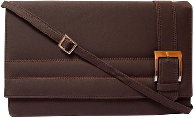 

MTE Women Casual Brown PU Sling Bag