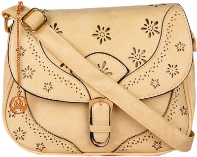 

Moedbuille Women Casual White PU Sling Bag