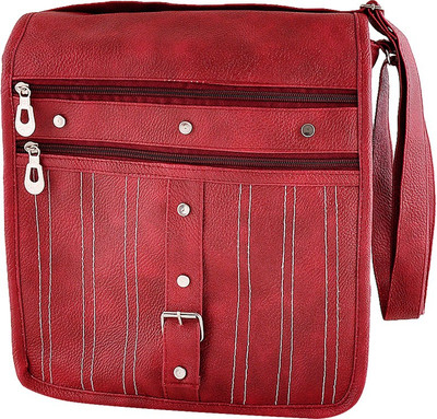 

Smartway Girls Casual Maroon PU Sling Bag