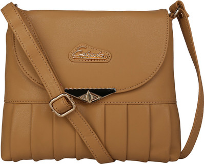 

Esbeda Women Casual Beige PU Sling Bag