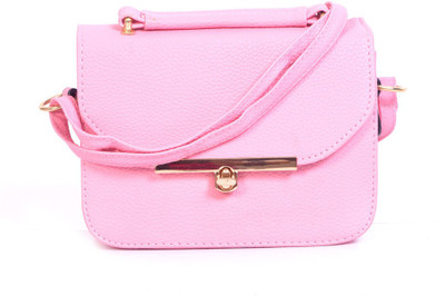 

Frosty Fashion Women Casual Pink PU Sling Bag