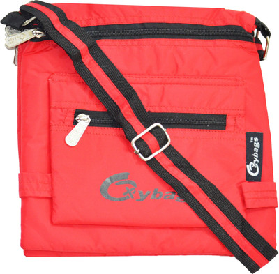 

JG Shoppe Women Casual Red Nylon Sling Bag