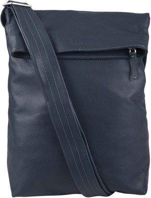 

Viari Men Casual Blue Genuine Leather Sling Bag