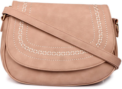 

Cappuccino Women Casual Pink Leatherette Sling Bag