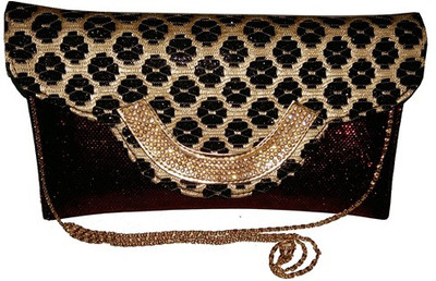 

Surmount Girls Evening/Party Maroon PU Sling Bag