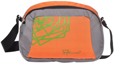 

Hawai Men & Women Casual Grey, Orange Polyester Sling Bag