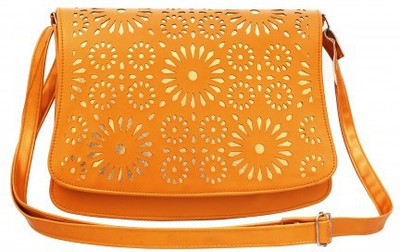 

Ayeshu Women Casual Yellow PU Sling Bag