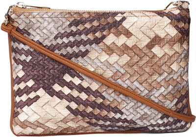 

Cappuccino Women Casual Brown Leatherette Sling Bag
