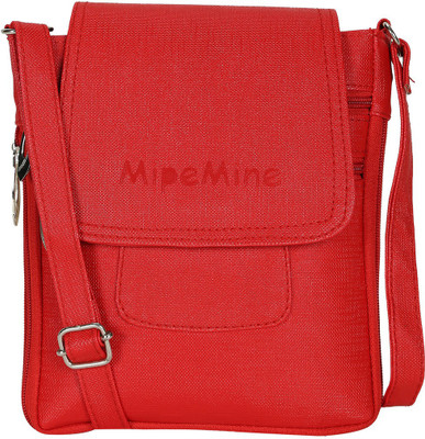 

Mipemine Girls Casual Red Polyester Sling Bag
