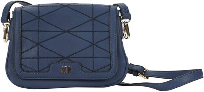 

AND Women Casual Blue PU Sling Bag