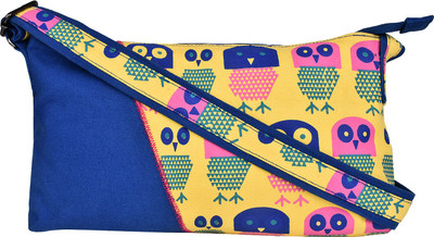 

Anekaant Women Casual Blue Canvas Sling Bag