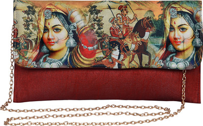 

Decot Paradise Women Maroon Silk Sling Bag