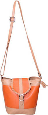 

Essart Women Casual Orange PU Sling Bag